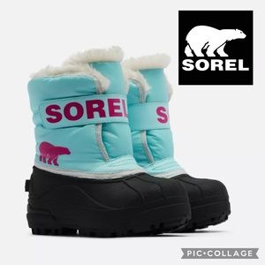 Sorel Snow Commander Boot {Ocean Surf/Cactus Pink} 6